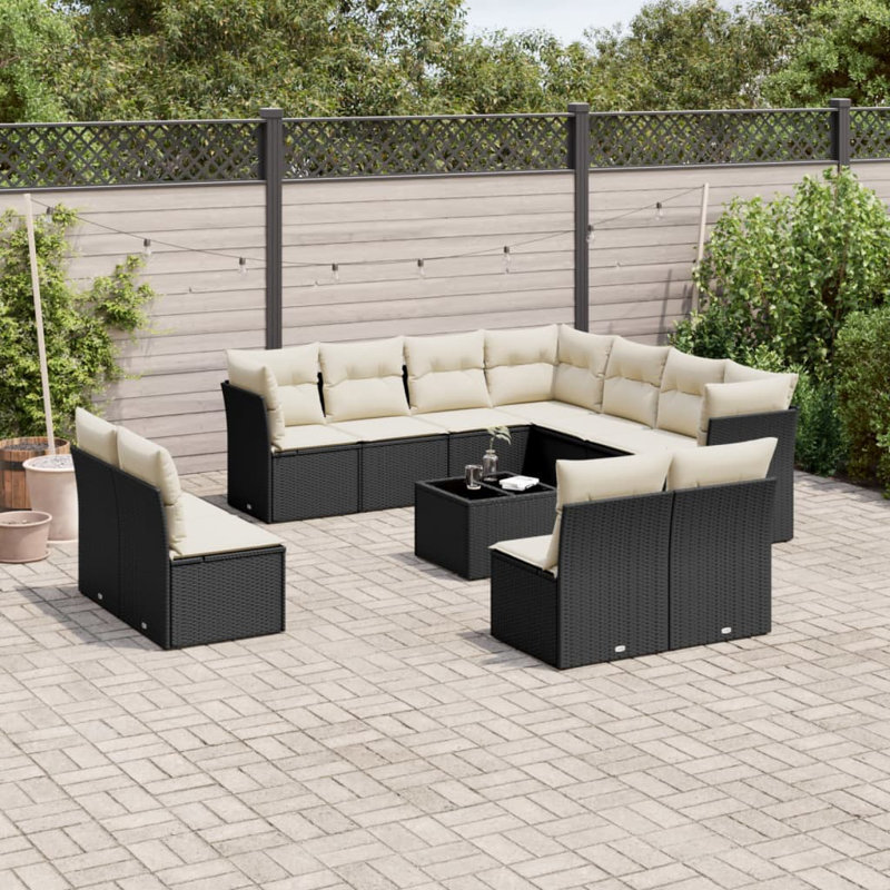 Ensemble de canapé de jardin Vidaxl PE