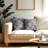 Embroidered Linen Indoor/Outdoor Pillow Cover 20x20 – Stylish Cushion for Christmas Home Decor Gift