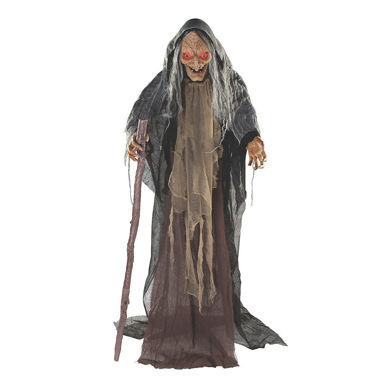 Figurine de sorcière debout animée