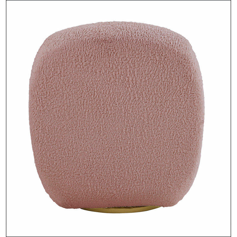 Fauteuil d'appoint pivotant rose