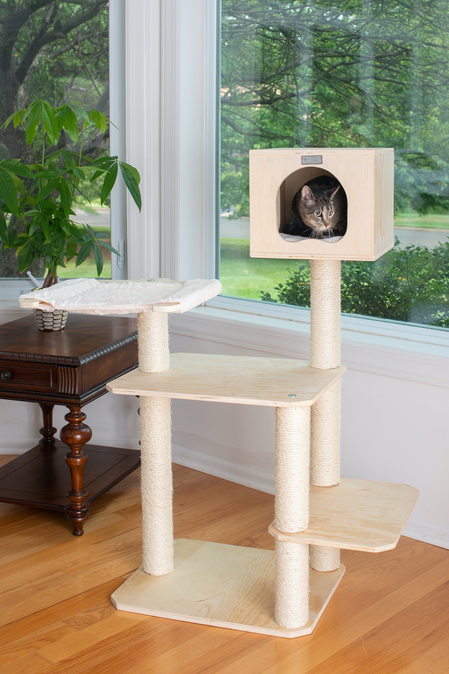 Armarkat 50" Premium Premium Scots Pine Real Wood Cat Tree & Reviews Wayfair