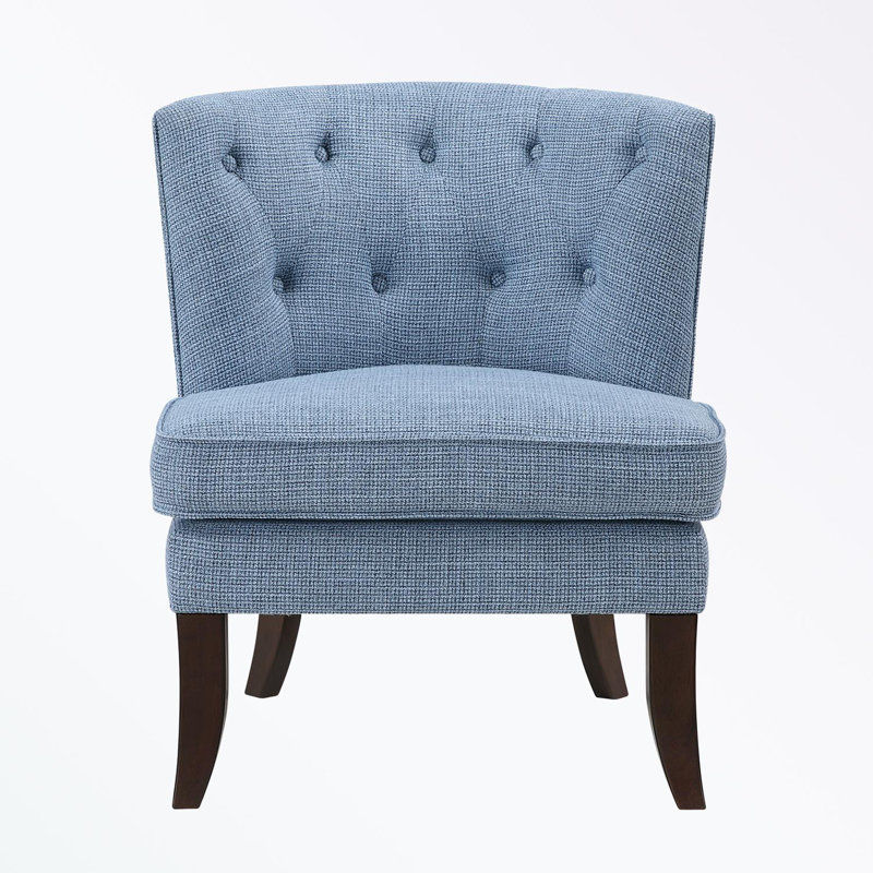 Fauteuil d'appoint rembourré capitonné Upholstery, Gris anthracite