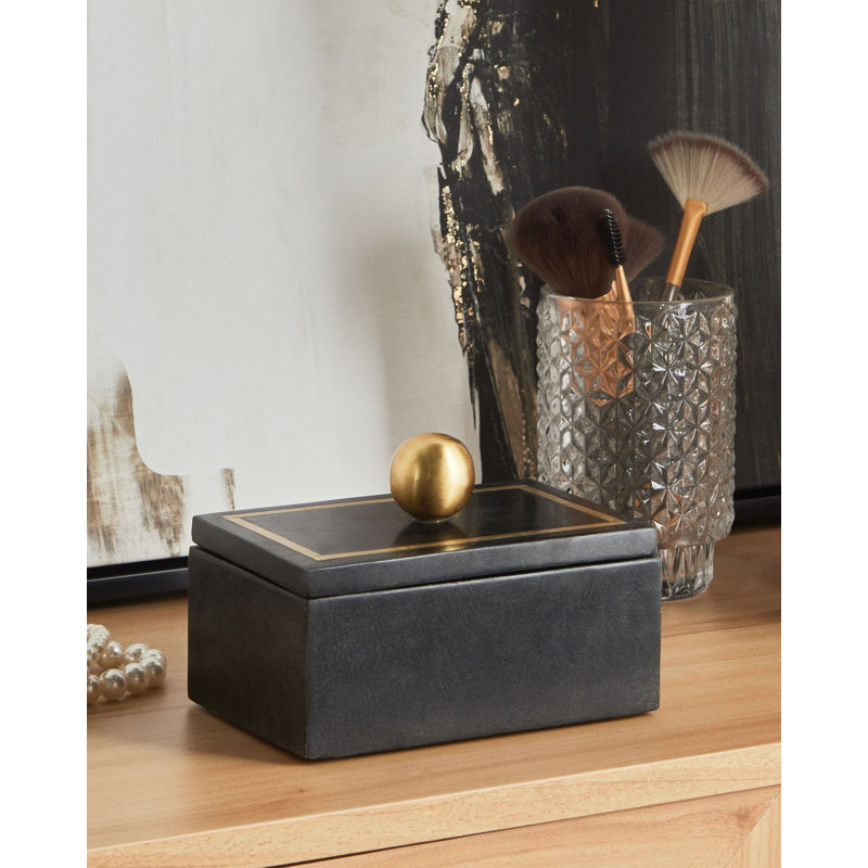 Marble Jewellery Box +, Black