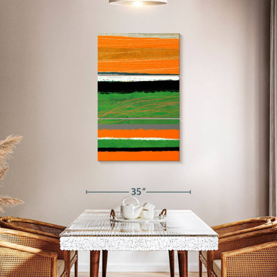 Avery orange et vert abstrait II