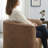 Upholstered Swivel Barrel Chair-50328028
