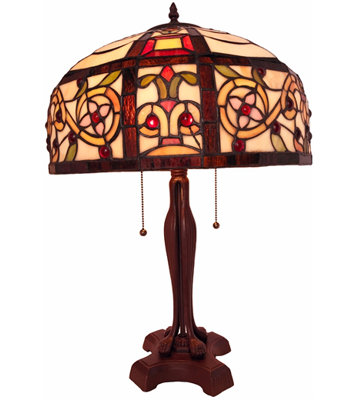 Lampe fantaisie 23" tiffany Delfin
