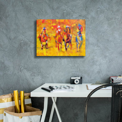 'Golden Derby' by Valtcho Tonov Canvas Wall Art, 16" x 12"