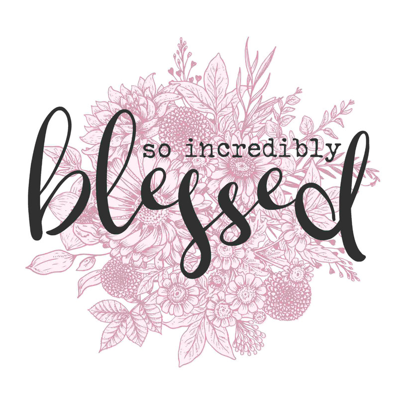 " So Incredibly Blessed Flowers ", 36" H x 36" W  