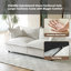 2 - Piece Upholstered Modular Plush Chenille Cloud Sofa – Oversized Cushion Lounge Sofa-3349279