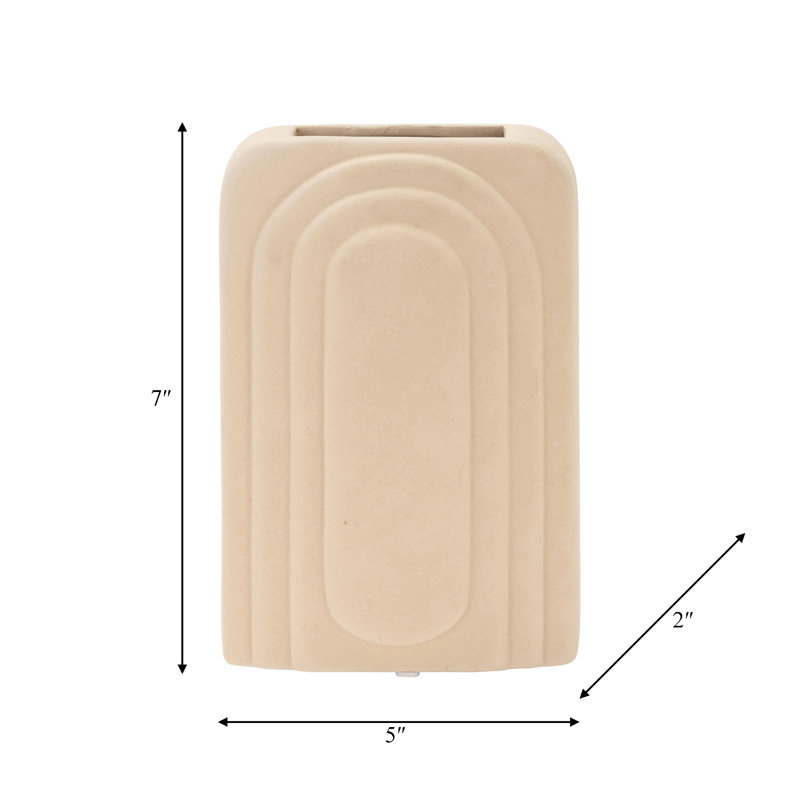 Vase de table décoratif décoratif pour la décoration intérieure, Beige clair