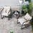 Krusa 2-Person Steel Outdoor Seating Group