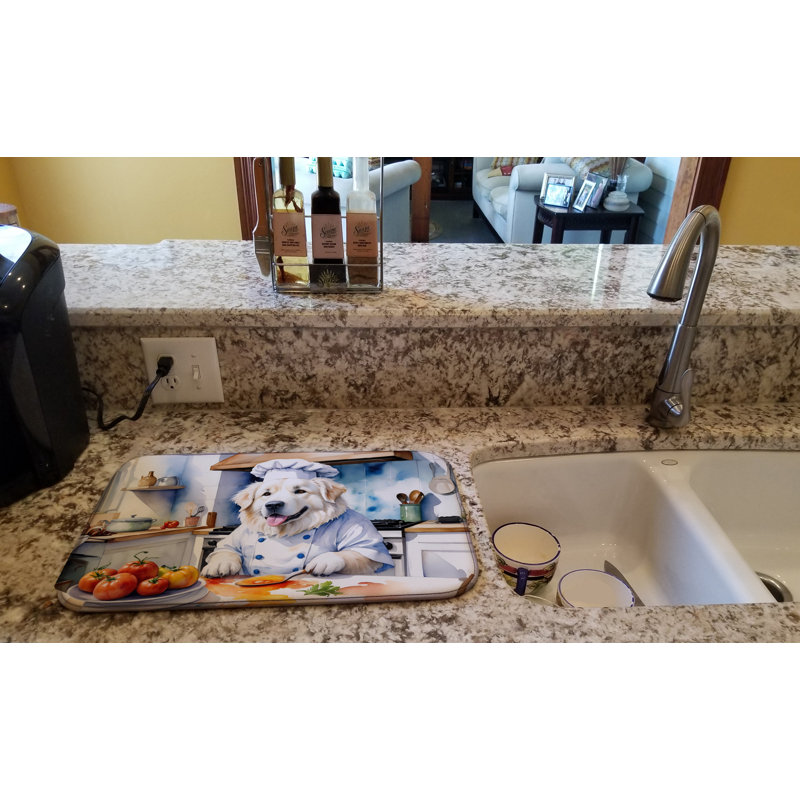 Great Pyrenees The Chef Dish Drying Mat