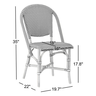 Popplestone Sofie Rattan Bistro Side Chair