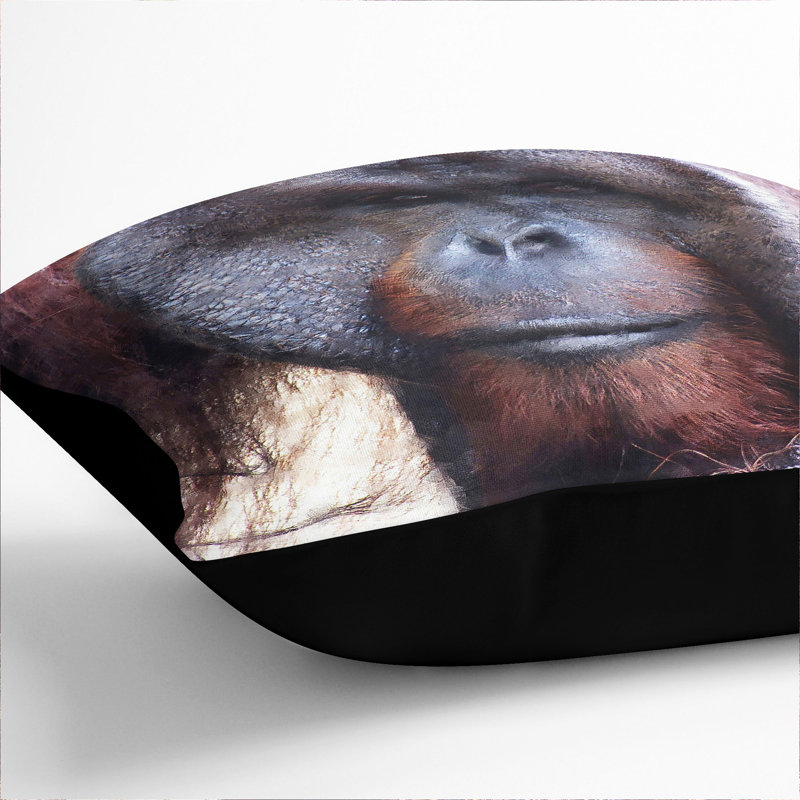 Square Cushion, Black, 40cm H x 40cm W x 15cm D