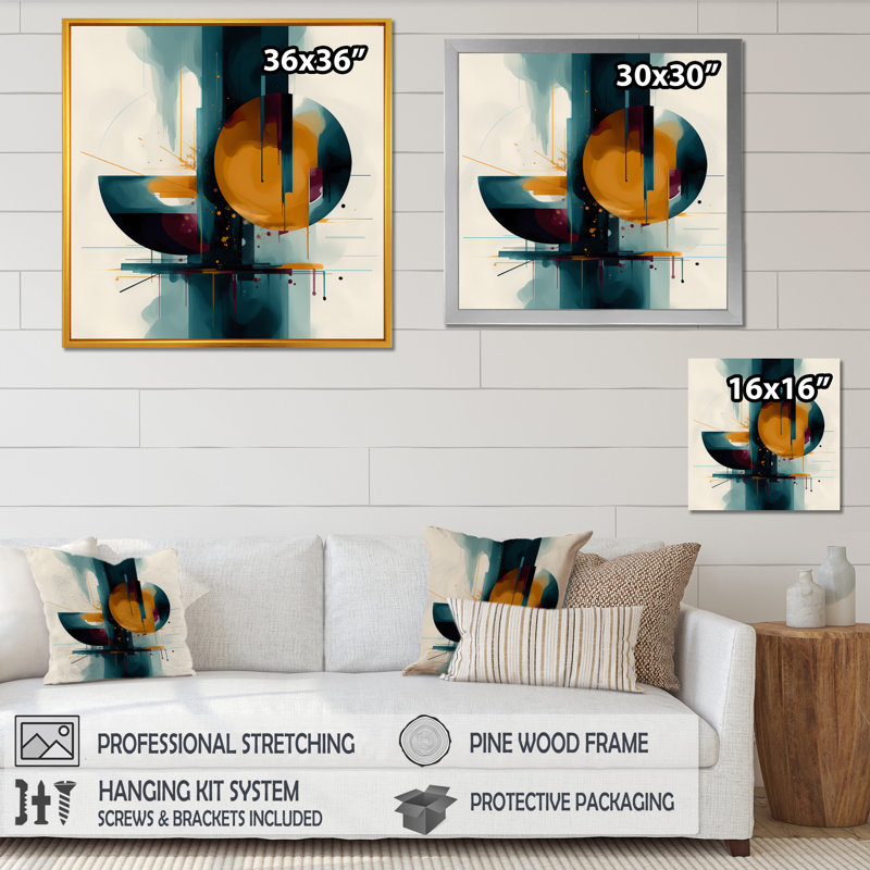 «Dyal The Geometric Of Light III», reproduction d'art sur toile, H 16 po x l 16 po x P 1 po, Toile tendue
