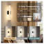 Ensemble de 2 appliques murales modernes en cristal noir pour salle de bain, chambre à coucher et salon-1744768122