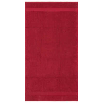 Splash 100% Cotton Zero Twist Bath Towel Set, 550 GSM Ultra Soft Absorbent Bath Towels for Spa & Daily Use, OEKO-TEX Certified, 2 Pack, Red