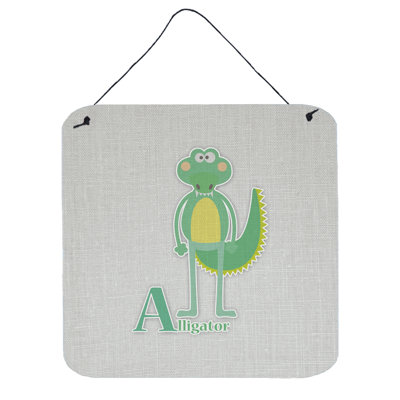 Décoration murale alphabet a pour alligator