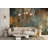 Teal & Rust Abstract Wall Mural-1733376923