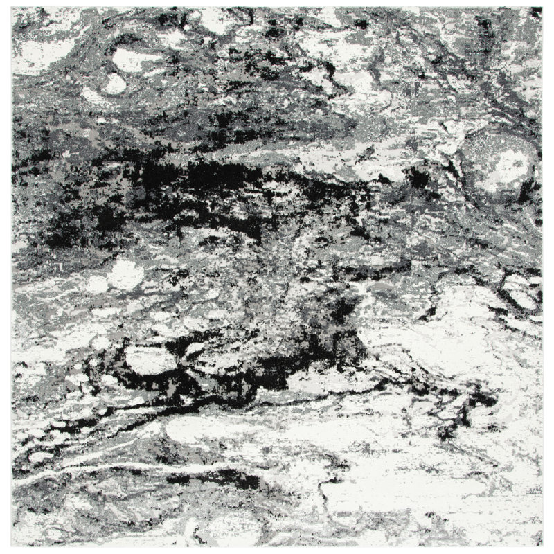 Minnetonka 800 Performance Abstract Rug, Square 6'7"