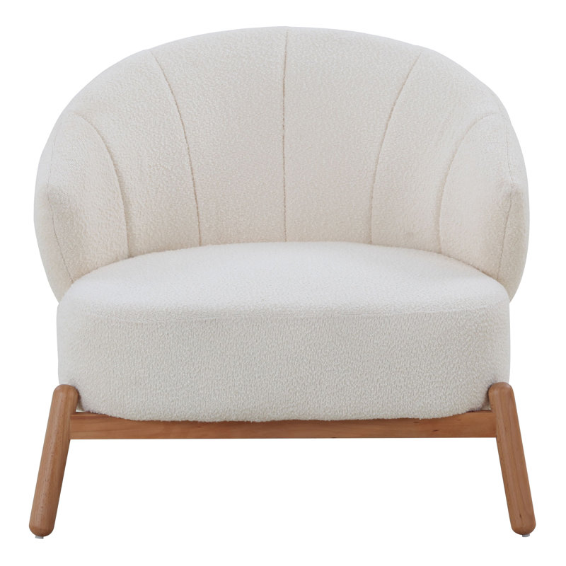 Méridienne Ciel, Bouclé performance blanc cassé