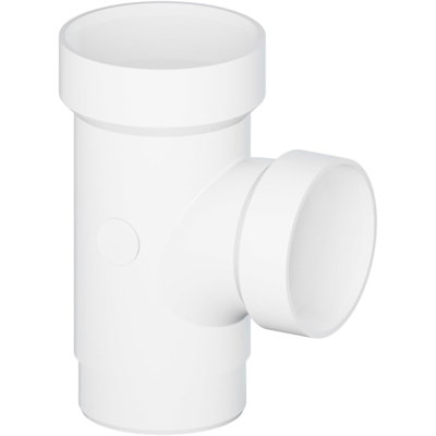 3" x 3" x 2" White PVC DWV Sanitary Tee Reducing Street, S x H x H PVC Drain, Waste & Vent Fitting, (20 Pack)