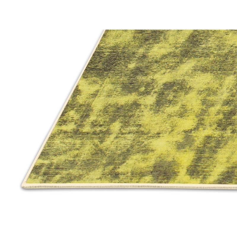 Tapis décoratif multicolore à motif abstrait, Rectangle 3 pi x 5 pi