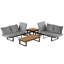 Ensemble de conversation modulaire pour patio avec sièges inclinables réglables-817283639