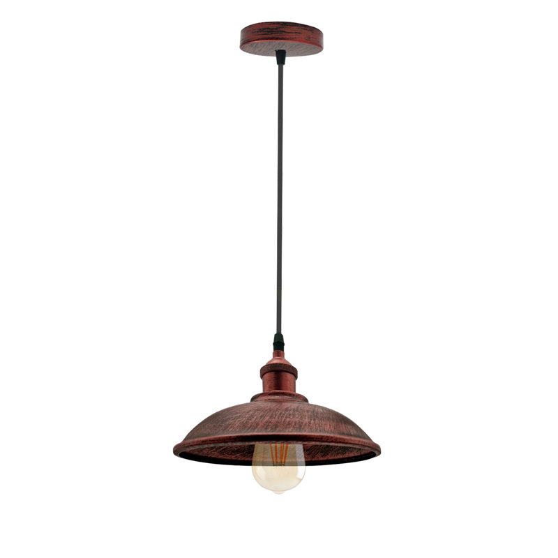 1 - Light Single Pendant, Red