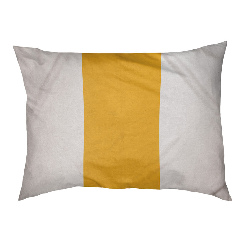 Coussin pour chien hockey Las Vegas, Moyen (H 14 po x l 40 po x P 30 po), Blanc / jaune / blanc