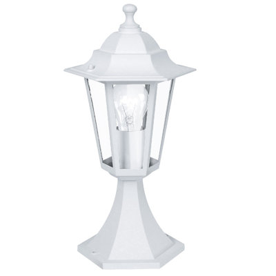 Stained Glass Pier Mount Light Post Lantern