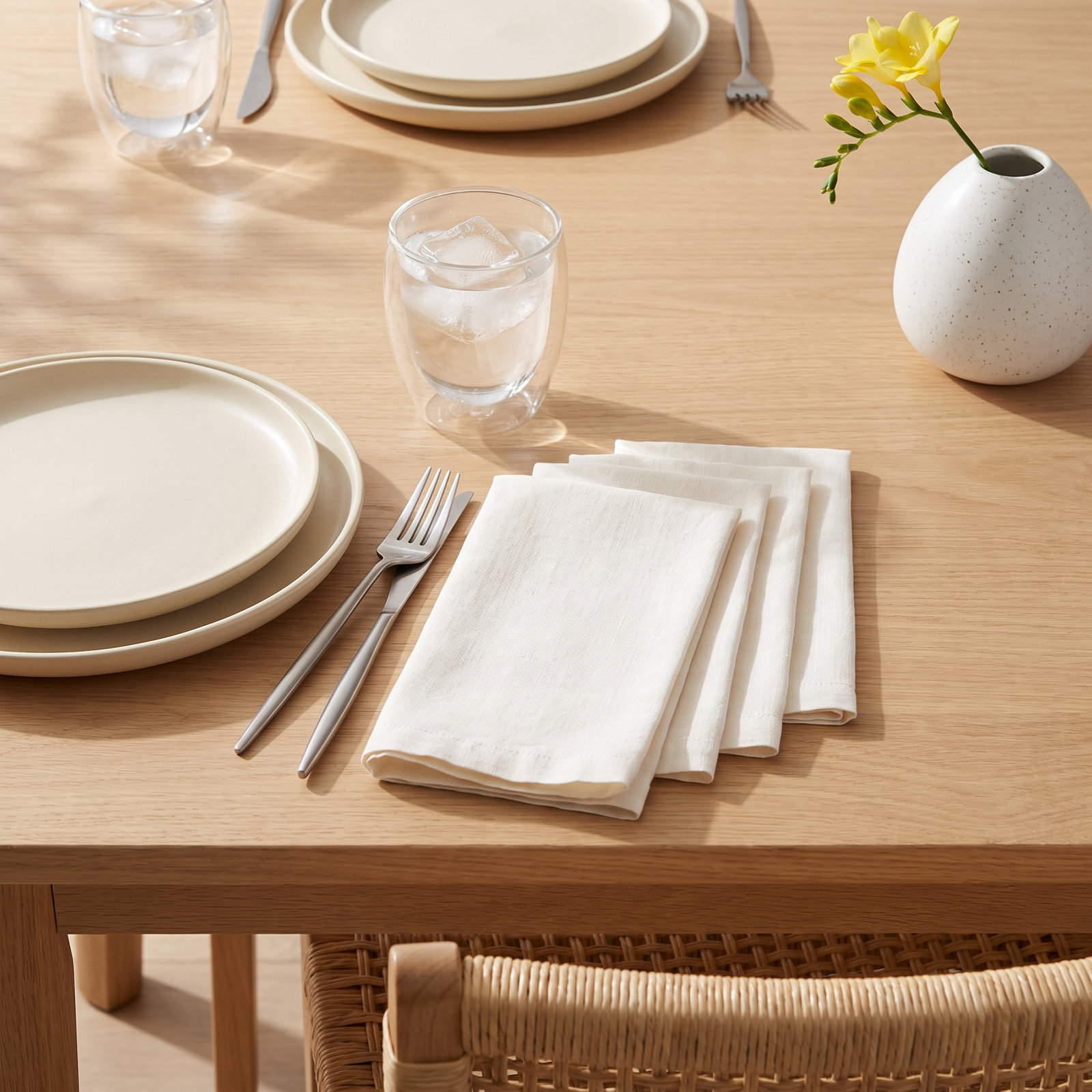 Linen Napkin, Gray