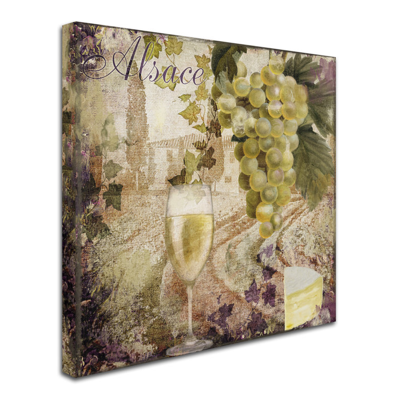 « wine country i » par la boulangerie de couleur, impression sur toile tendue, H 24 po x l 24 po x P 2 po