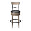 Tabourets de comptoir rembourrés 28 "Susan avec structure en bois massif et pivot