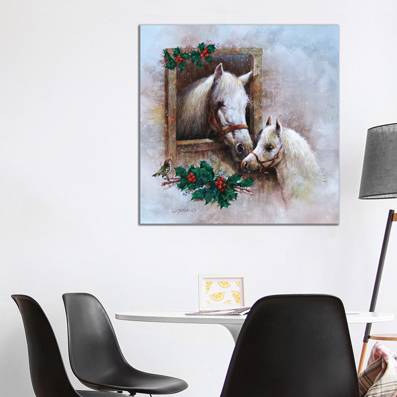 Holly And Ivy by Giordano Studios - Wrapped Canvas Painting, 93.98 cm H x 93.98 cm W x 3.175 cm D