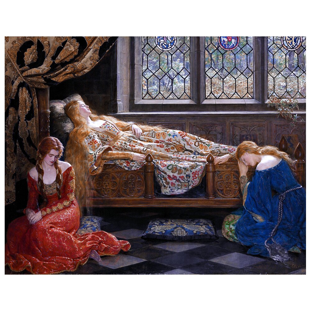 Leinwandbild The Sleeping Beauty von John Maler Collier