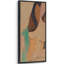 Art moderne de silhouette féminine moderne - reproduction d'art sur toile encadrée-212309720-212309723