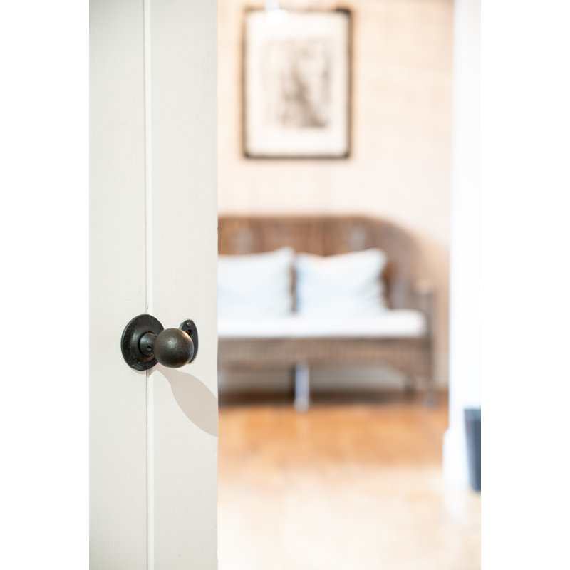 Round Interior Mortise Door Knob, Beeswax