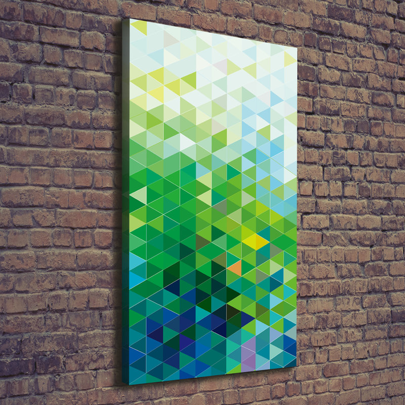 Abstraction Triangles - Wrapped Canvas Print