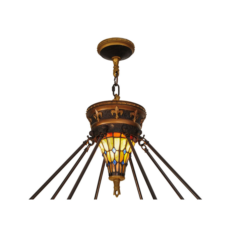Lustre bol unique à 10 lumières