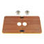 Plateau de table pliable pour véhicule récréatif avec deux porte-gobelets, camping-car en bois peu encombrant et bureau pour bateau