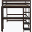 Lit mezzanine double avec bureau intégré-88713338