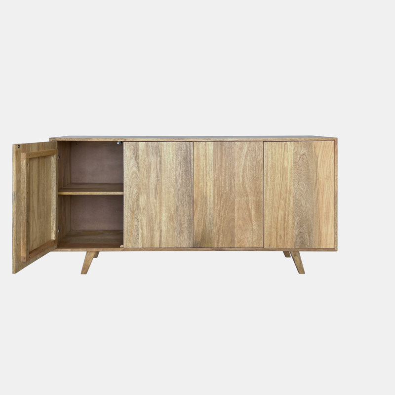 Campeon 160cm Solid Wood Sideboard, Amber