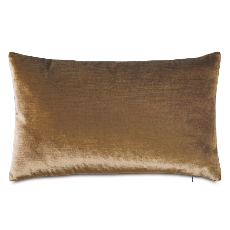 Antiquity Greek Key Rectangular Velvet Pillow Cover & Insert, Copper
