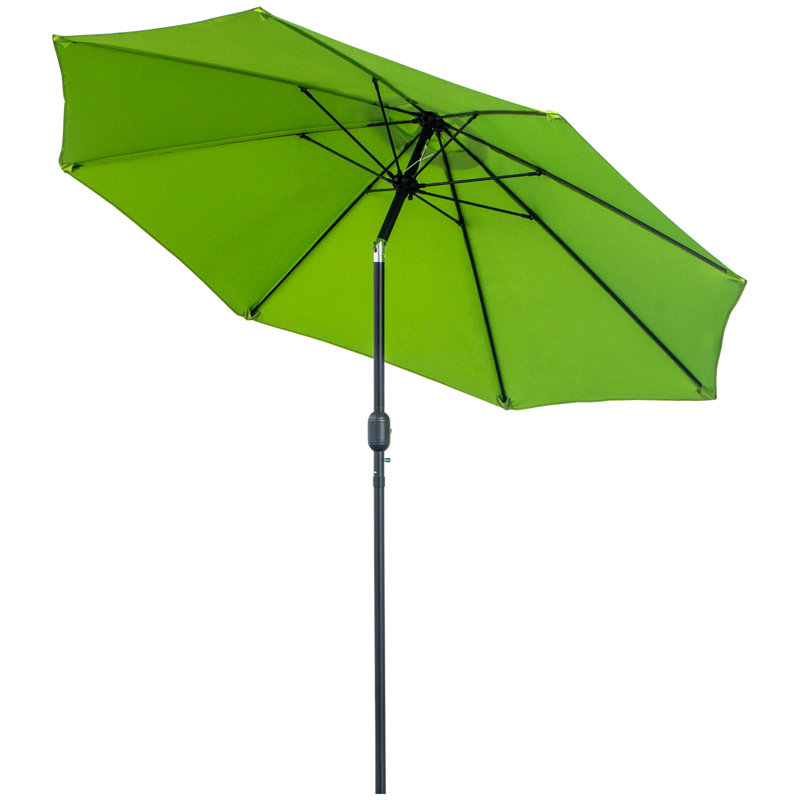Brence 265cm Tilt Market Parasol, Green