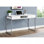 Bureau d'ordinateur Calvillo, bureau personnel, ordinateur portable, tiroirs de rangement, travail, métal, stratifié
