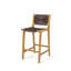 Tabouret de bar d'extérieur en bois d'acacia - Teck