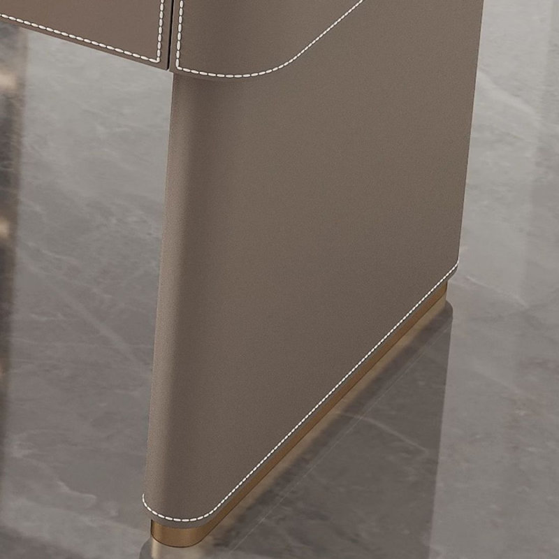 Bureau d'angle moderne moderne en métal, H 29,53 po x l 55,12 po x P 29,53 po