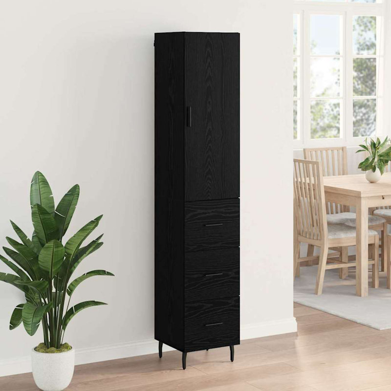 34.5cm Sideboard, Black Oak