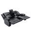 Fauteuil inclinable de cinéma maison 2 places avec une bande lumineuse DEL, deux porte-gobelets et une boîte de rangement-2079818939
